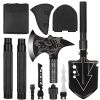 Outdoor Camping Shovel Set For Survival Folding Tactical Military Shovel Multifunctional Snow Car Shovel Garden Tools Set