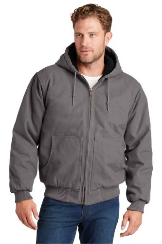CornerStone Washed Duck Cloth Insulated Hooded Work Jacket CSJ41