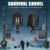 Outdoor Camping Shovel Set For Survival Folding Tactical Military Shovel Multifunctional Snow Car Shovel Garden Tools Set